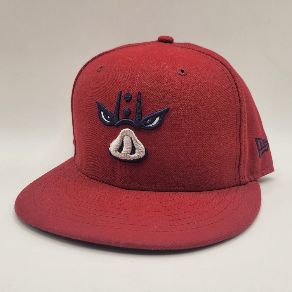 Lehigh Valley Iron Pigs Baseball Hat New Era 59Fifty Fitted Size 7 5/8 MiLB